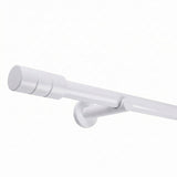 Embout style tringle à rideau aspect inox cylindre 25mm