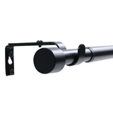 Curtain rod extendable Flexa black matt end piece cap 16/19mm