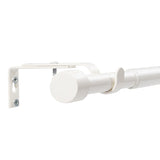 Curtain rod extendable Flexa white matt end piece cap 16/19mm