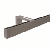 Curtain rail inner track made to measure 1-track stainless steel look - Series Loft