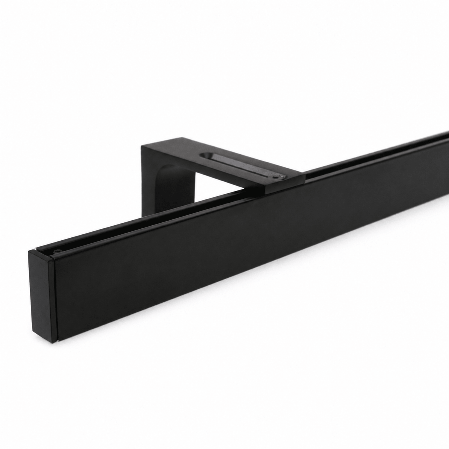 Curtain rail inner track made to measure 1-track black - Loft series