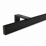 Curtain rail inner track made to measure 1-track black - Loft series