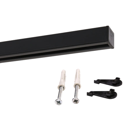 Gardinenschiene Square Schwarz 600cm