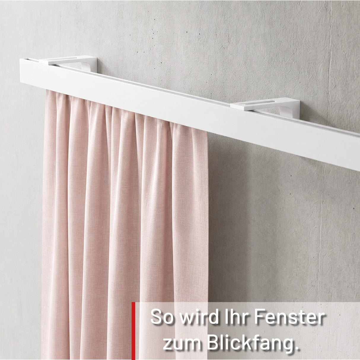 Curtain rail inner track white loft