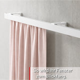 Curtain rail inner track white loft