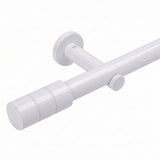 Embout style tringle à rideau aspect inox cylindre 25mm