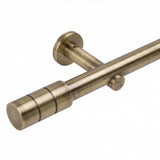Embout style tringle à rideau aspect inox cylindre 25mm