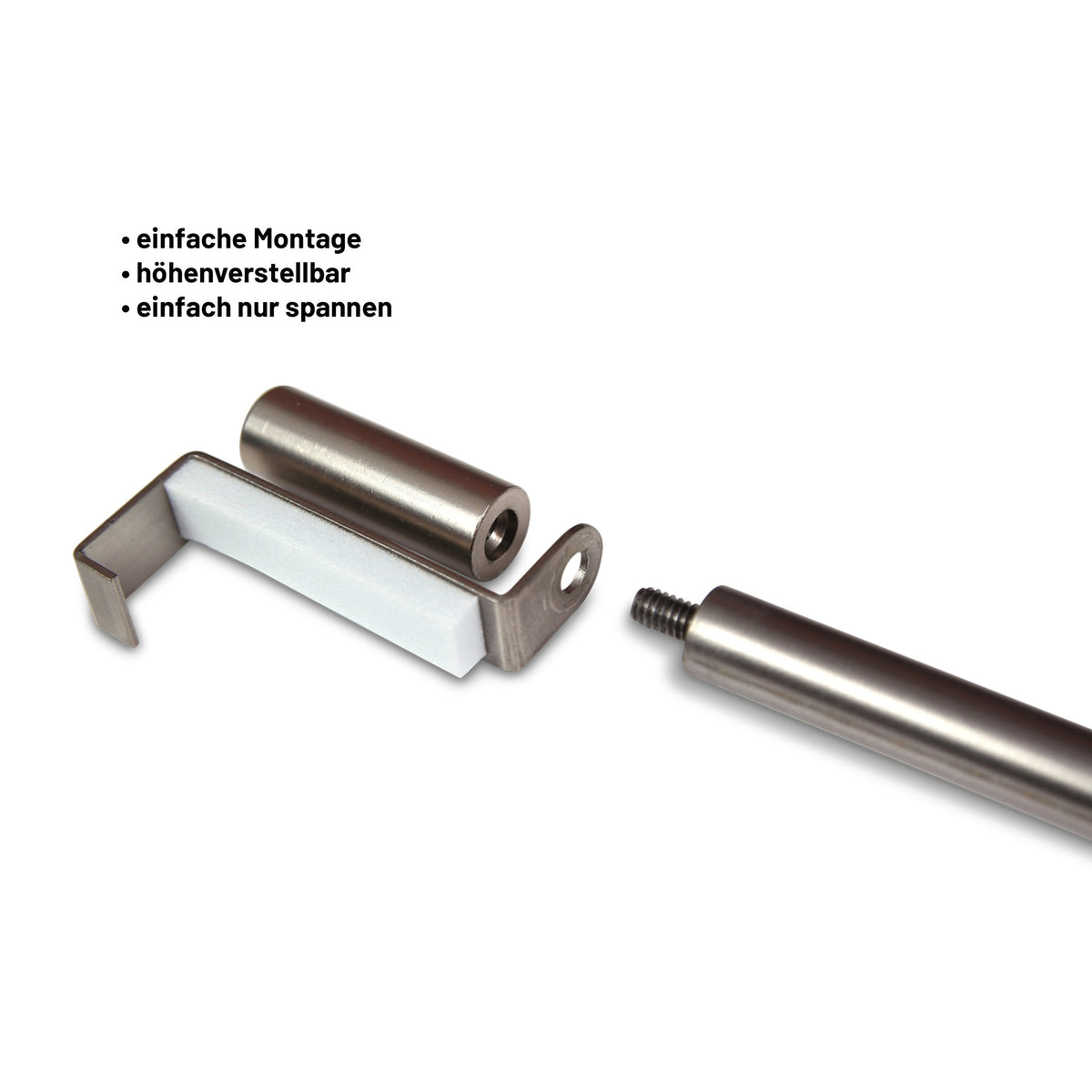 Spannvitrage ausziehbar – ohne Bohren & flexibel montiert – Deco-Raum®