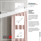 Curtain rail inner track white loft