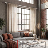 Embout style tringle à rideau aspect inox cylindre 25mm