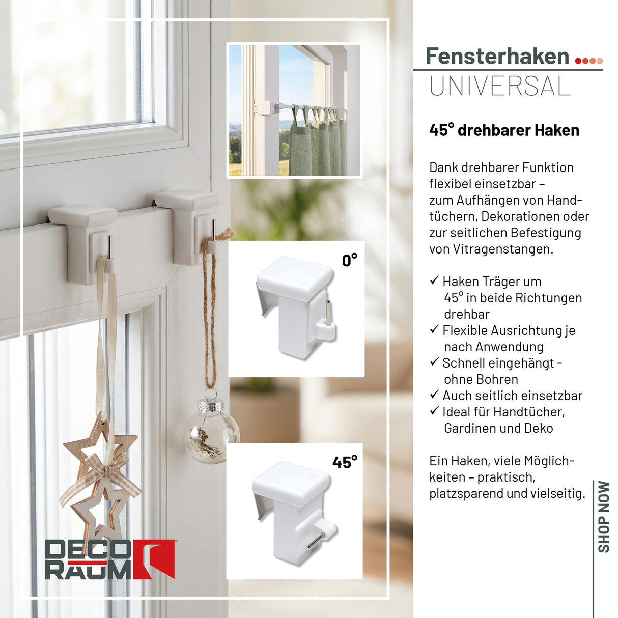Fensterhaken Universal