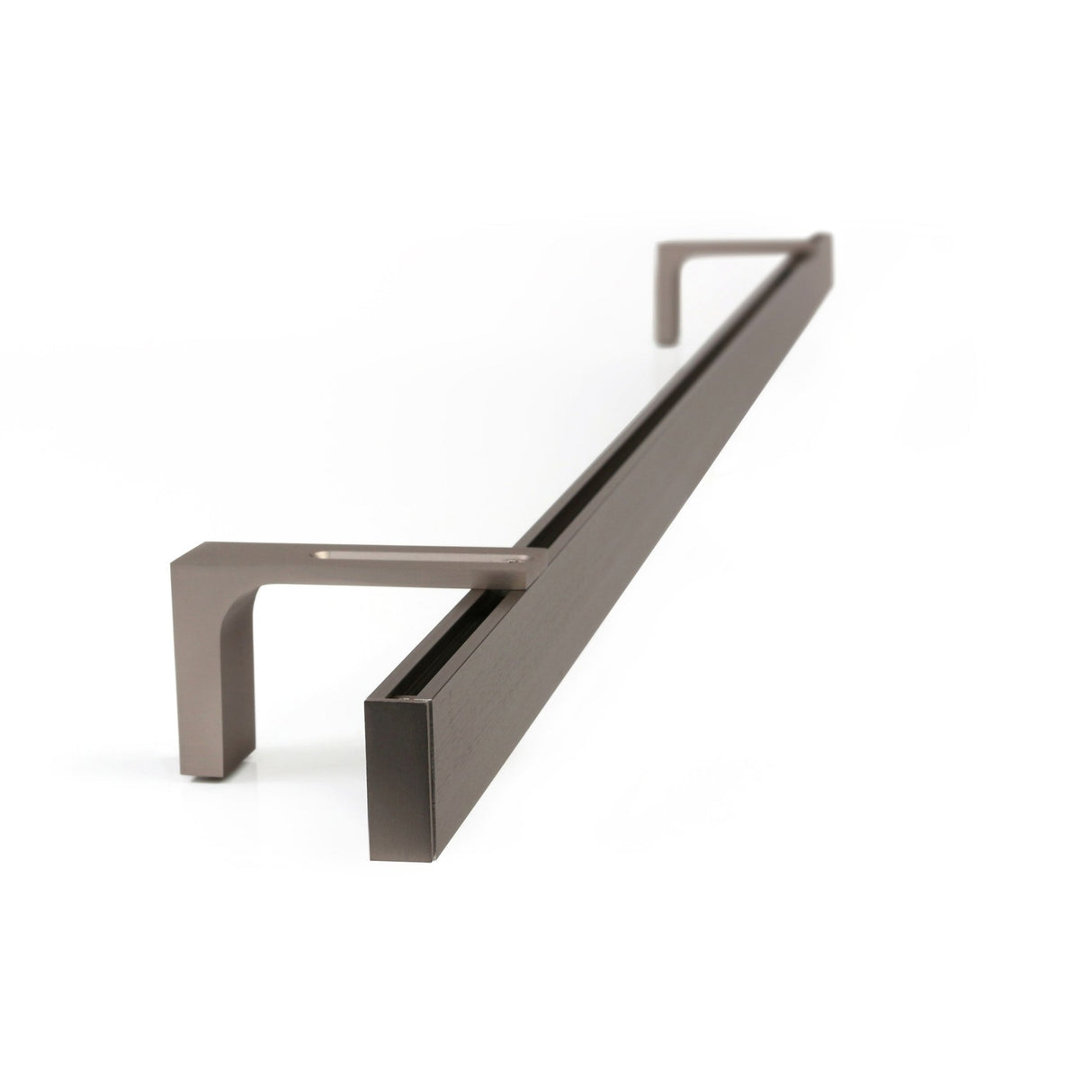 Curtain rail inner track made to measure 1-track stainless steel look - Series Loft