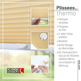 Klemmfix-Plissee Thermo in Standardgrößen – ohne Bohren