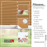 Klemmfix-Plissee Thermo in Standardgrößen – ohne Bohren