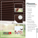 Klemmfix-Plissee Thermo in Standardgrößen – ohne Bohren