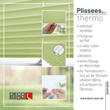 Klemmfix-Plissee Thermo in Standardgrößen – ohne Bohren