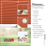 Klemmfix-Plissee Thermo in Standardgrößen – ohne Bohren