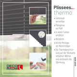 Klemmfix-Plissee Thermo in Standardgrößen – ohne Bohren