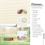 Klemmfix-Plissee Thermo in Standardgrößen – ohne Bohren