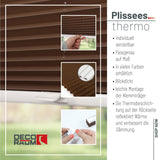 Klemmfix-Plissee Thermo in Standardgrößen – ohne Bohren