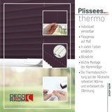 Klemmfix-Plissee Thermo in Standardgrößen – ohne Bohren