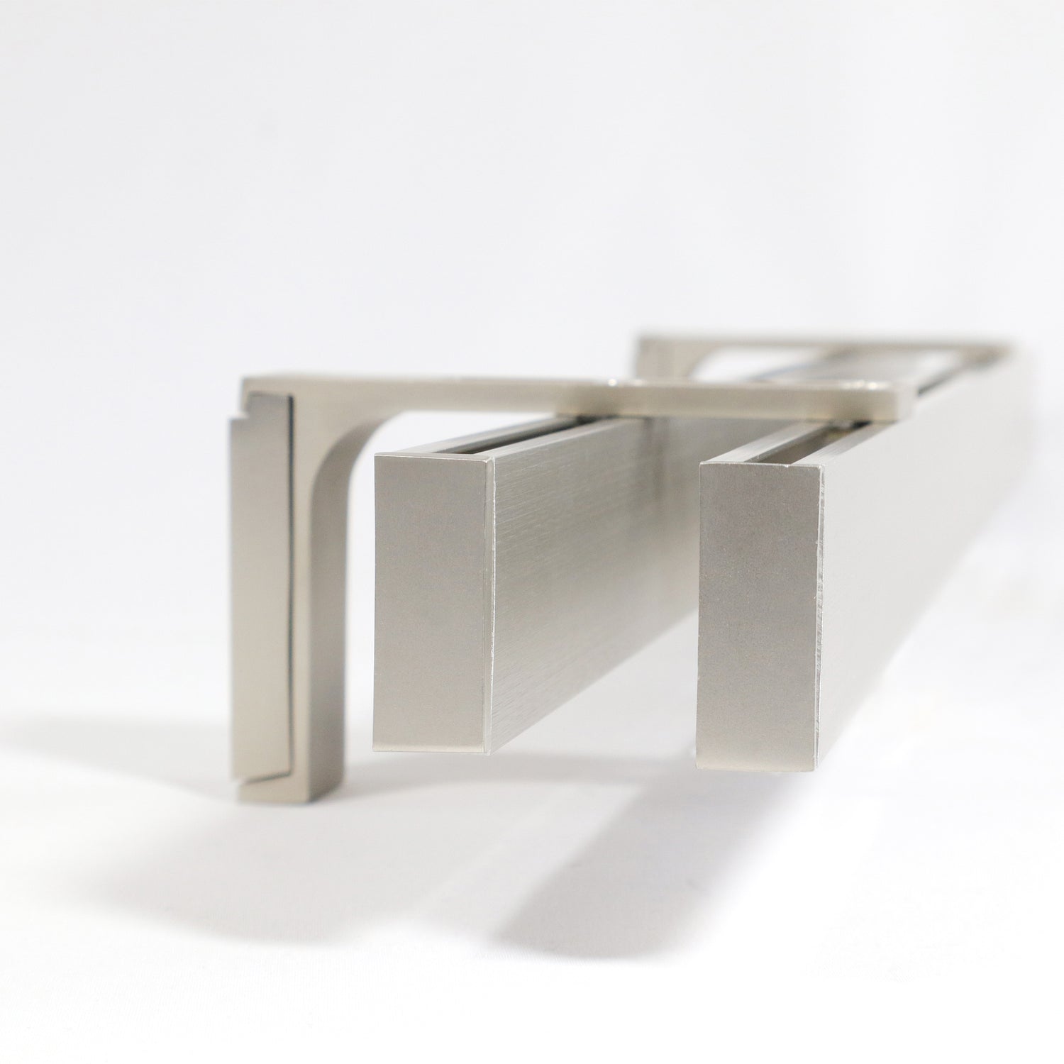 2-lauf Gardinenschiene Innenlauf Loft Edelstahl-optik