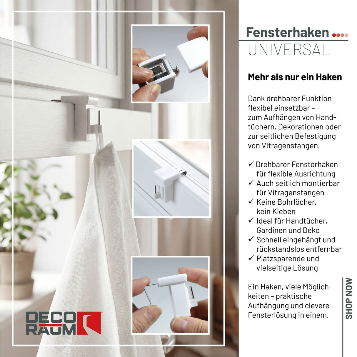 Fensterhaken Universal