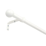 Gardinenstange ausziehbar Flexa Weiß Endstück Kugel 16/19mm