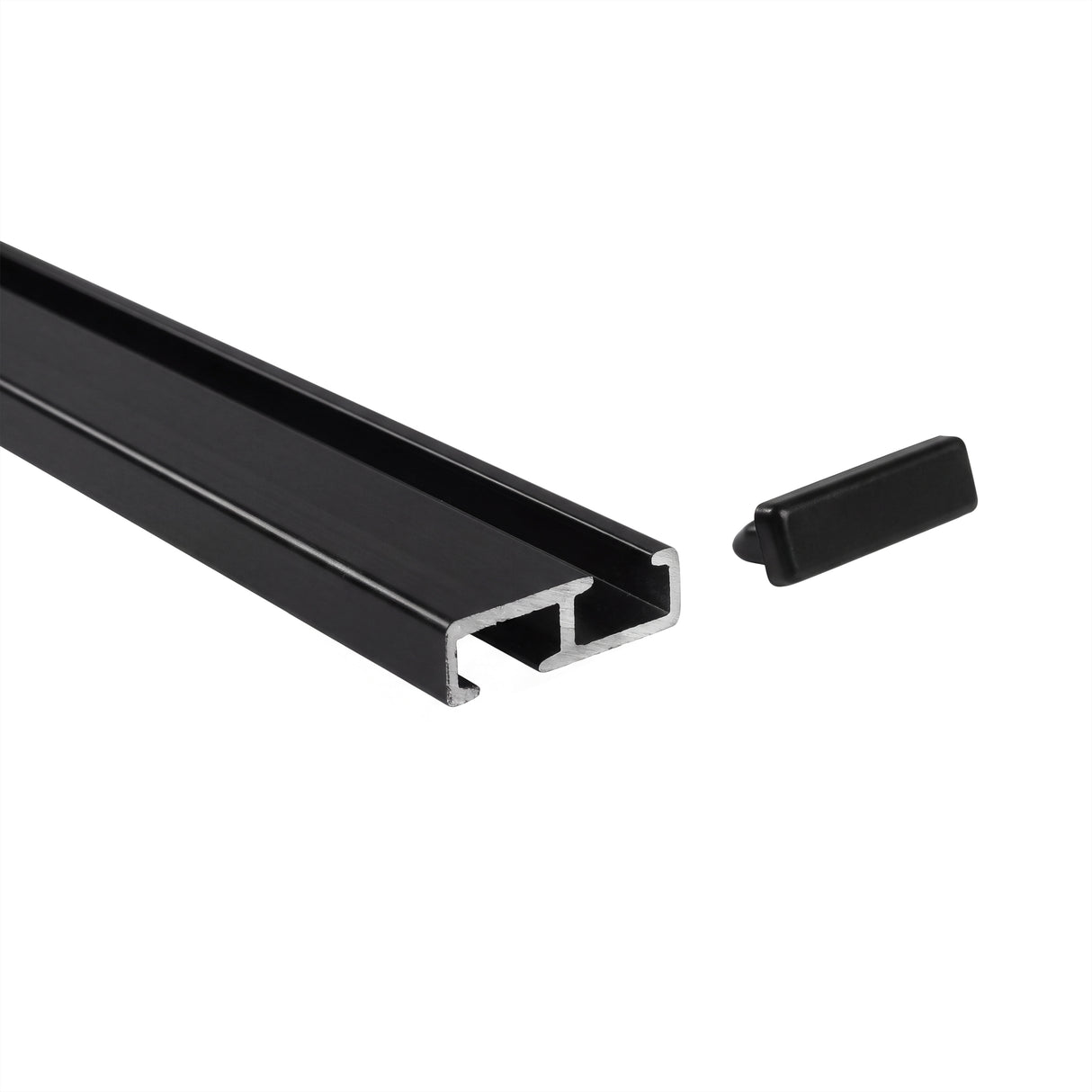 1-lauf Gardinenschiene Innenlauf Minimal Schwarz