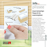 Klemmfix-Plissee Thermo in Standardgrößen – ohne Bohren