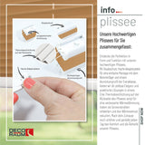 Klemmfix-Plissee Thermo in Standardgrößen – ohne Bohren