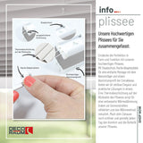 Klemmfix-Plissee Thermo in Standardgrößen – ohne Bohren
