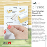 Klemmfix-Plissee Thermo in Standardgrößen – ohne Bohren