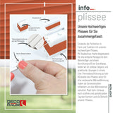 Klemmfix-Plissee Thermo in Standardgrößen – ohne Bohren