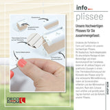 Klemmfix-Plissee Thermo in Standardgrößen – ohne Bohren