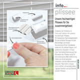 Klemmfix-Plissee Thermo in Standardgrößen – ohne Bohren