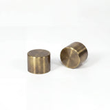 Custom-made curtain rod 25mm 1-track black matt with cap - Style series