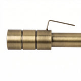 Embout style tringle à rideau aspect inox cylindre 25mm