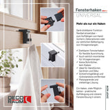 Fensterhaken Anthrazit Universal
