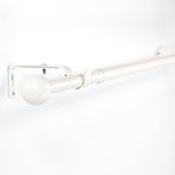 Gardinenstange ausziehbar Flexa Weiß Endstück Kugel 16/19mm