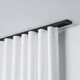 1-lauf Gardinenschiene Innenlauf Minimal Schwarz