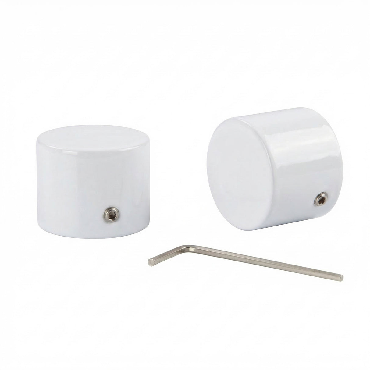 Custom-made curtain rod 25mm 1-track black matt with cap - Style series