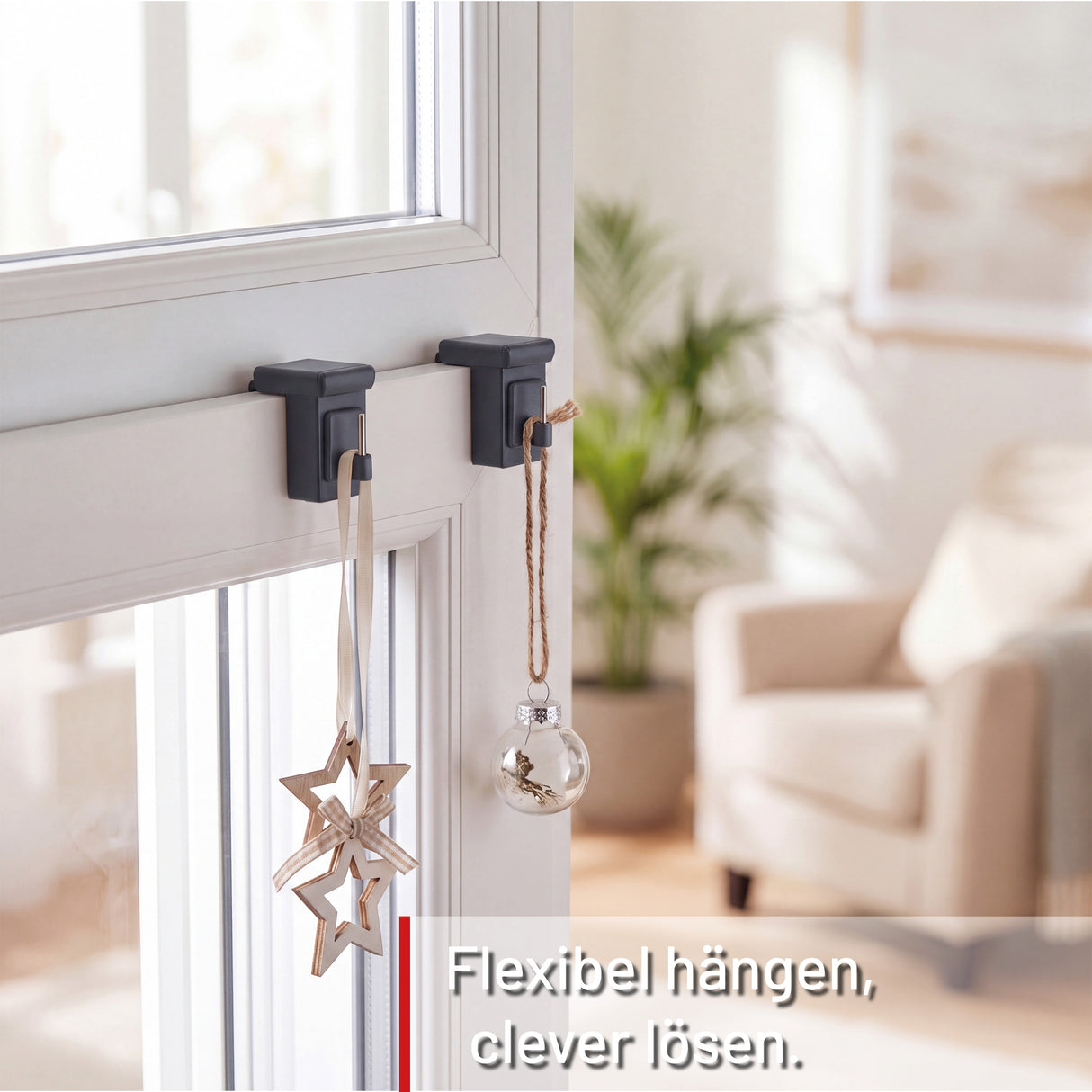 Fensterhaken Anthrazit Universal