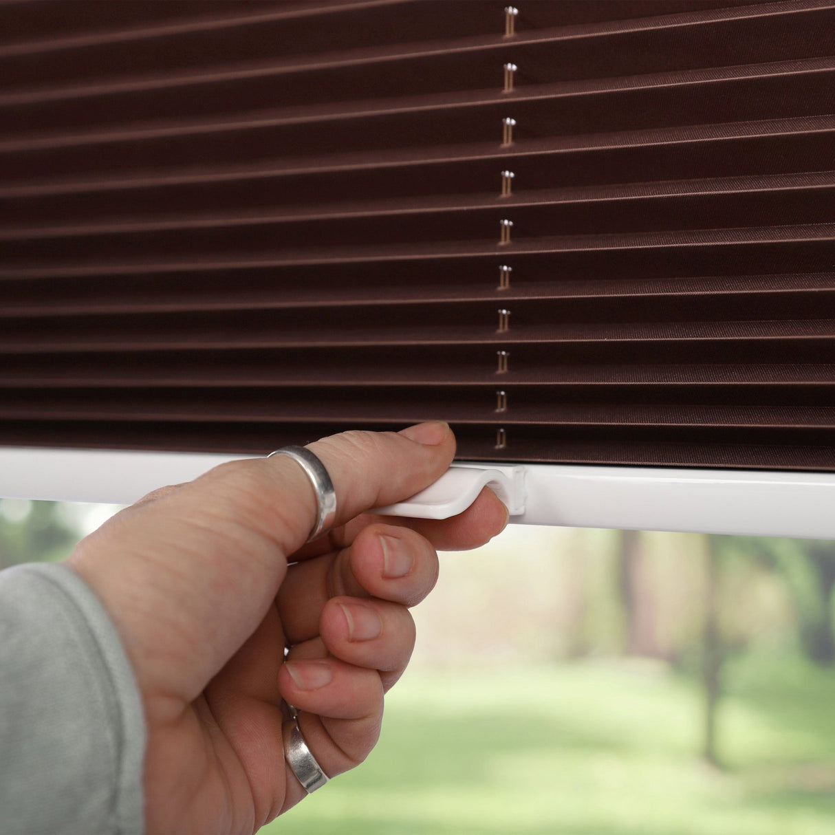 Klemmfix-Plissee Thermo in Standardgrößen – ohne Bohren