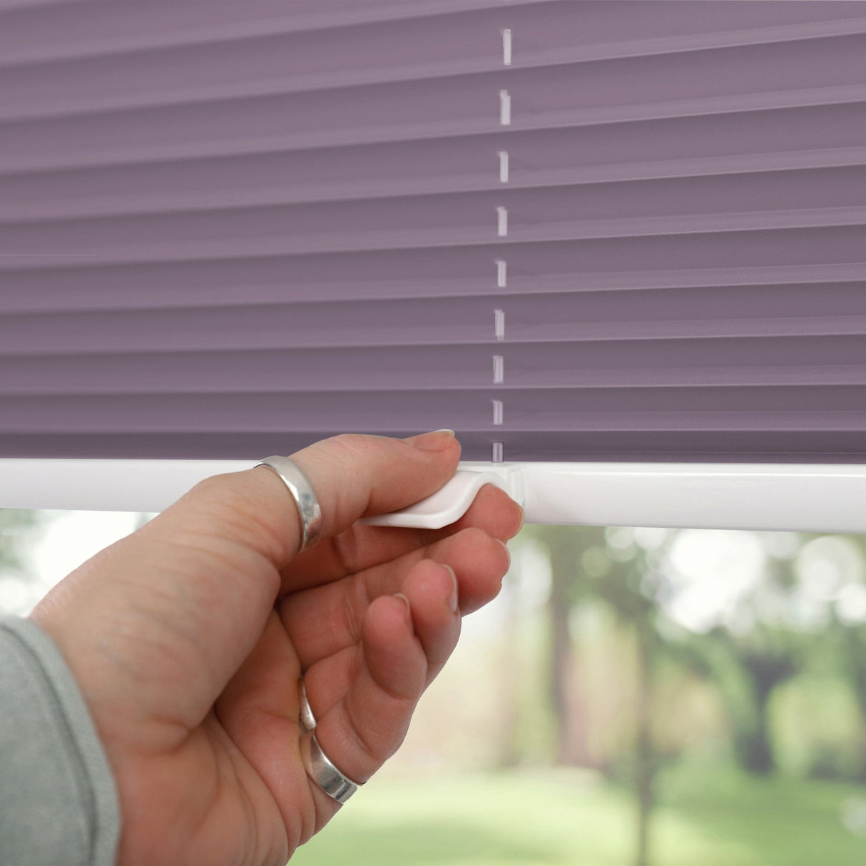 Klemmfix-Plissee Thermo in Standardgrößen – ohne Bohren