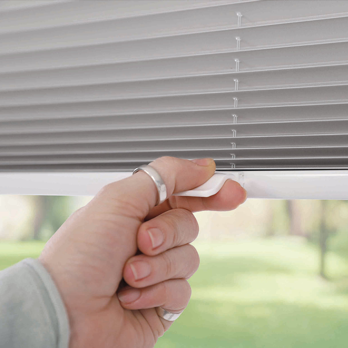 Klemmfix-Plissee Thermo in Standardgrößen – ohne Bohren