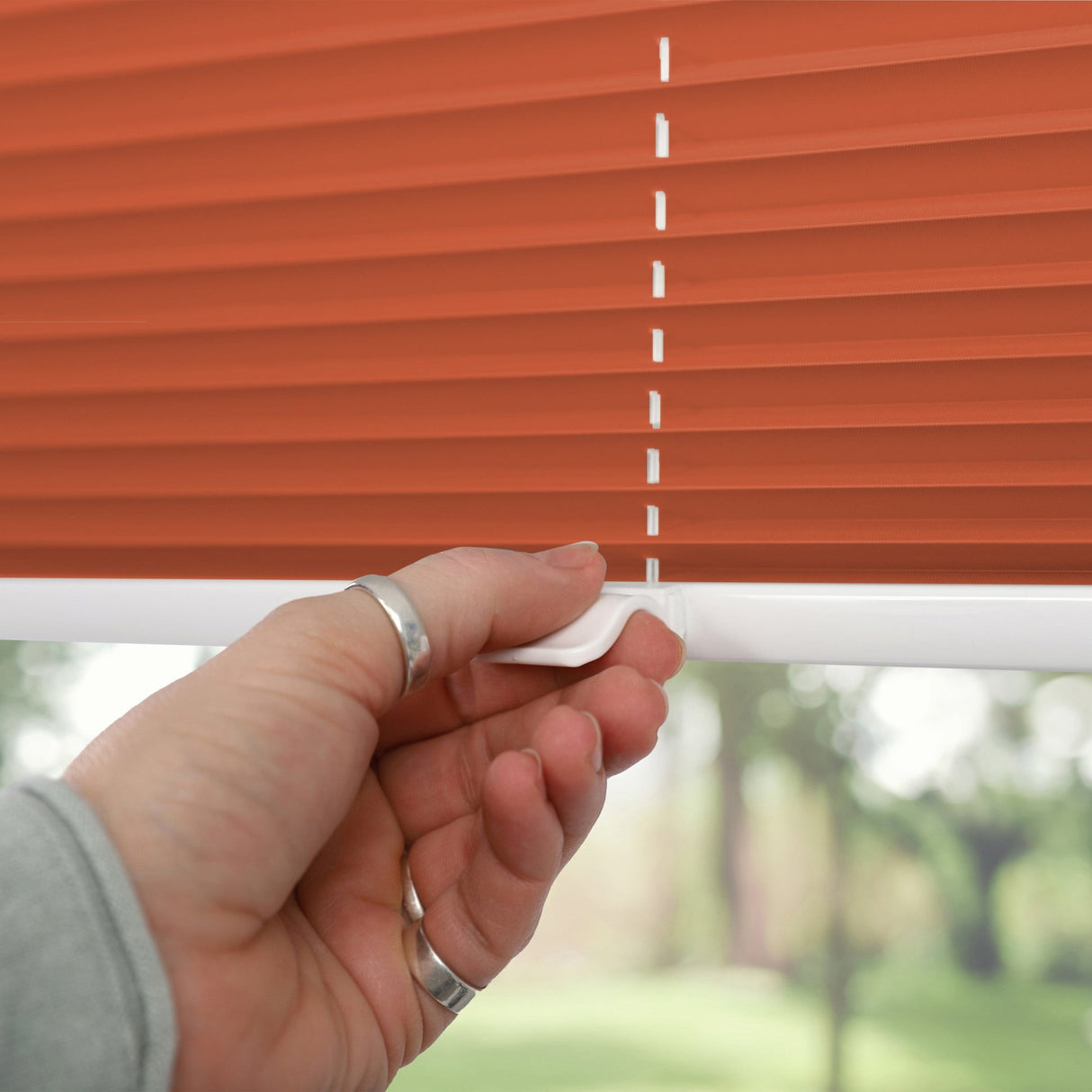 Klemmfix-Plissee Thermo in Standardgrößen – ohne Bohren