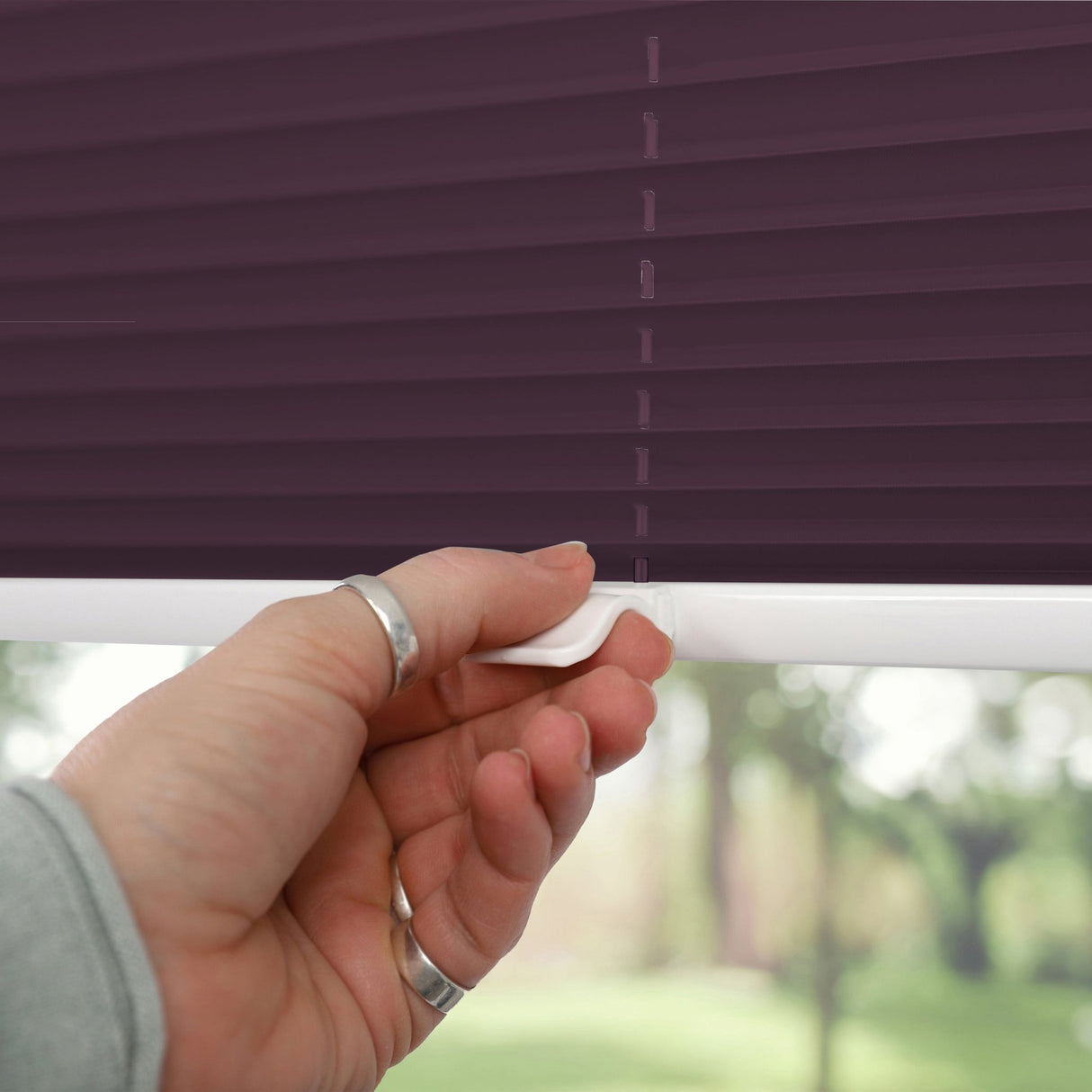 Klemmfix-Plissee Thermo in Standardgrößen – ohne Bohren