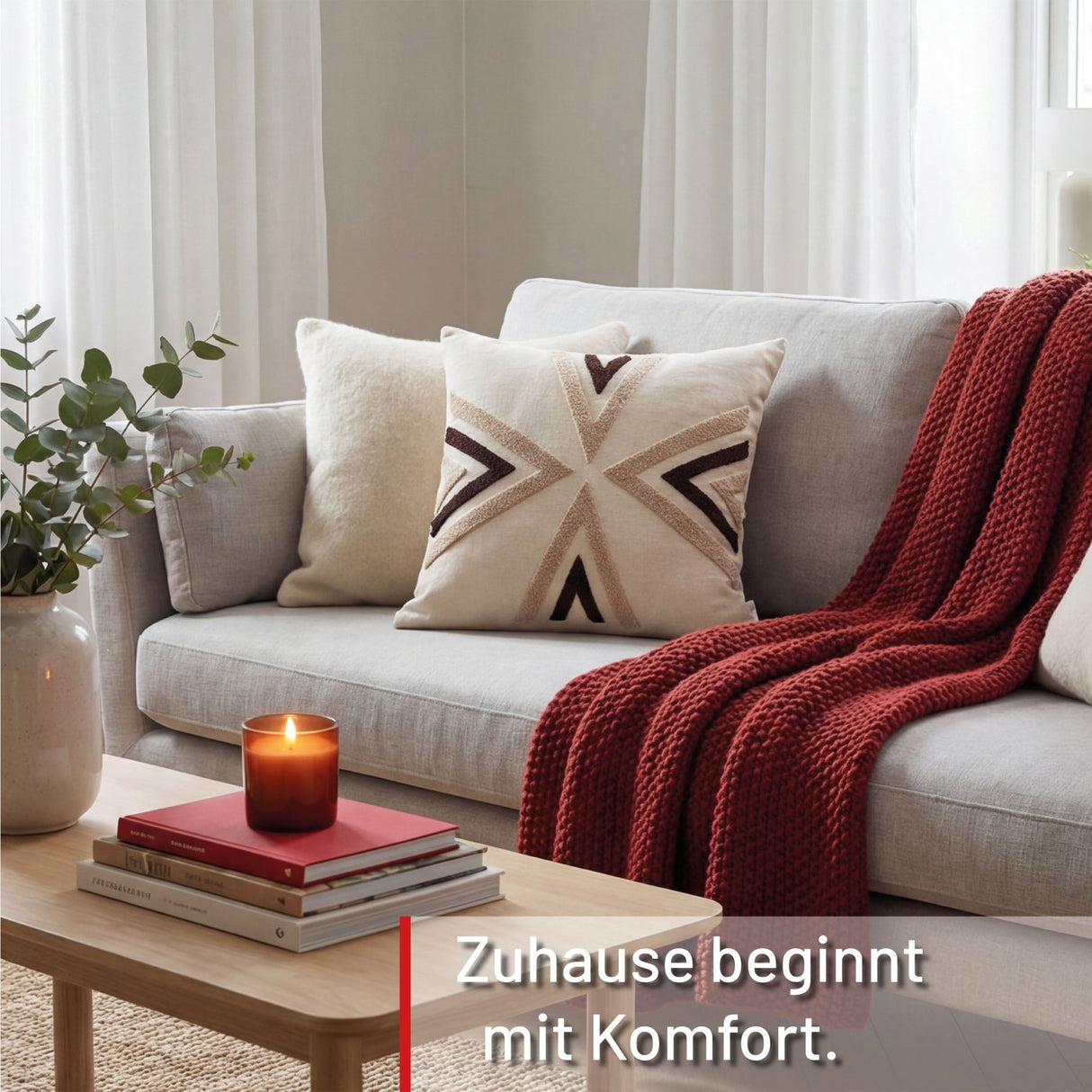 Coussin déco rayure