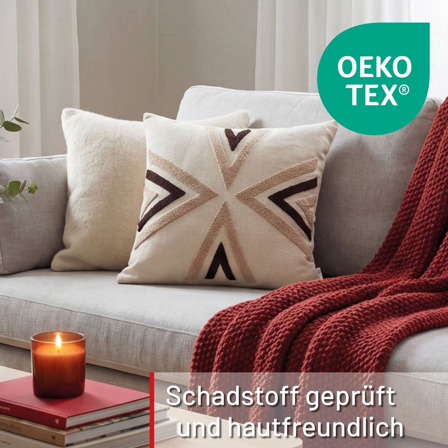Coussin déco rayure